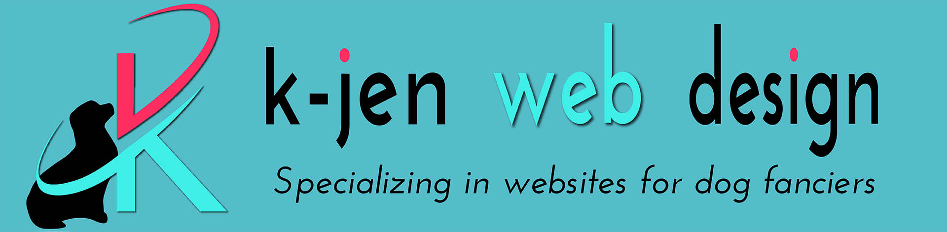 dog breeder and show dog website design kjen web design logo